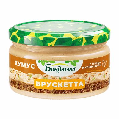 Изображение товара Брускетта Бондюэль Хумус из нута, 220г