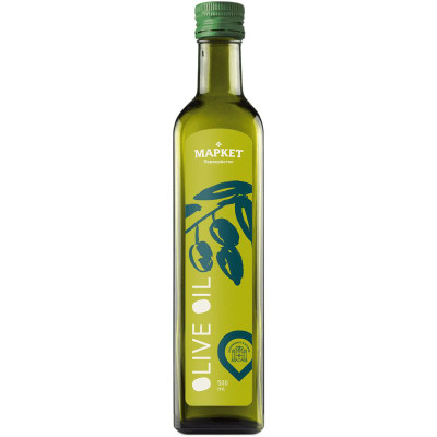 Изображение товара Масло оливковое рафинированное с добавлением нерафинированного Маркет Перекрёсток, 500мл