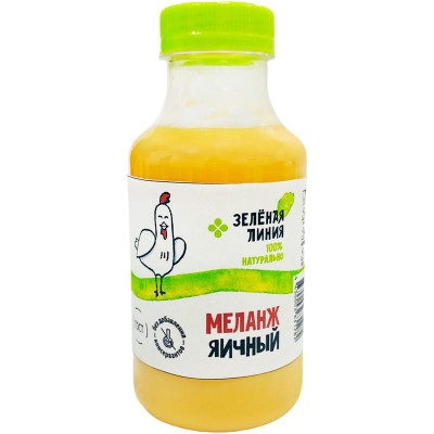 Изображение товара Меланж яичный пастеризованный охлажденный жидкий Зелёная Линия, 330мл