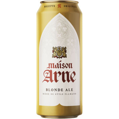 Изображение товара Пиво Maison Arne Blonde Ale светлое пастеризованное фильтрованное 6.6%, 430мл