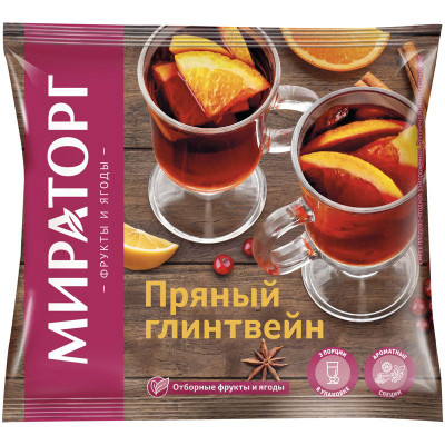 Изображение товара Смесь плодово-ягодная Мираторг Пряный глинтвейн замороженная, 300г