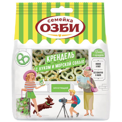 Изображение товара Крендель Семейка Озби с луком и морской солью, 130г