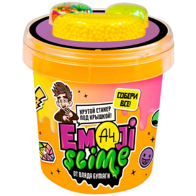 Изображение товара Слайм Slime Влад А4 с вложениями оранжевый
