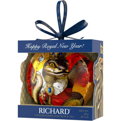 Чай Richard Новогодняя игрушка чёрный цейлонский в ассортименте, 20г