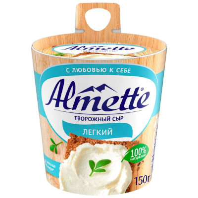 Изображение товара Сыр творожный Almette Лёгкий 53%, 150г