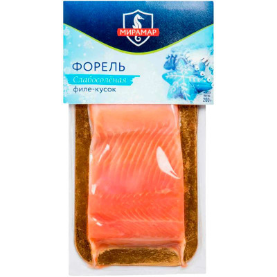 Изображение товара Форель Мирамар филе-кусок слабосолёная, 200г