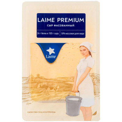 Изображение товара Сыр Laime Лайме Премиум 50%, 125г