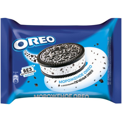 Изображение товара Мороженое сливочное Oreo с печеньем 8%, 76г