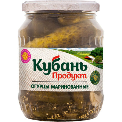 Изображение товара Огурцы маринованные Кубань Продукт, 680г