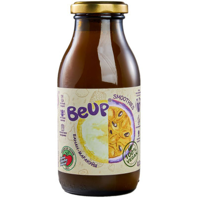 Изображение товара Смузи Be Up фруктовый банан маракуйя, 300мл