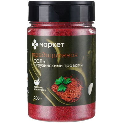 Изображение товара Соль с грузинскими травами традиционная пищевая Маркет Перекрёсток, 200г