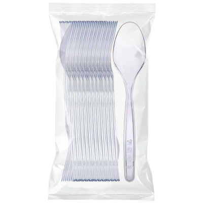 Изображение товара Ложки одноразовые неокрашенные 180мм Маркет, 50шт