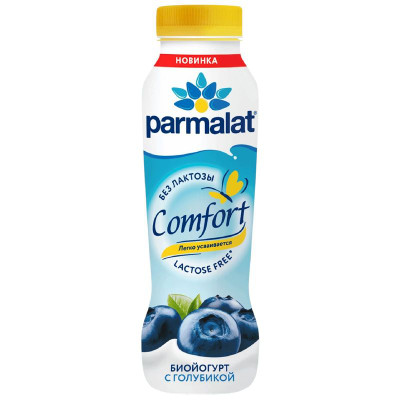 Изображение товара Биойогурт Parmalat обогащенный бифидобактериями с голубикой 1.5%, 290г