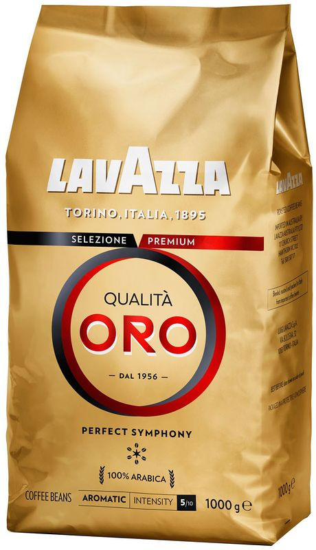 Изображение товара Кофе Lavazza Qualita Oro в зёрнах 1 кг для эспрессо и фильтра