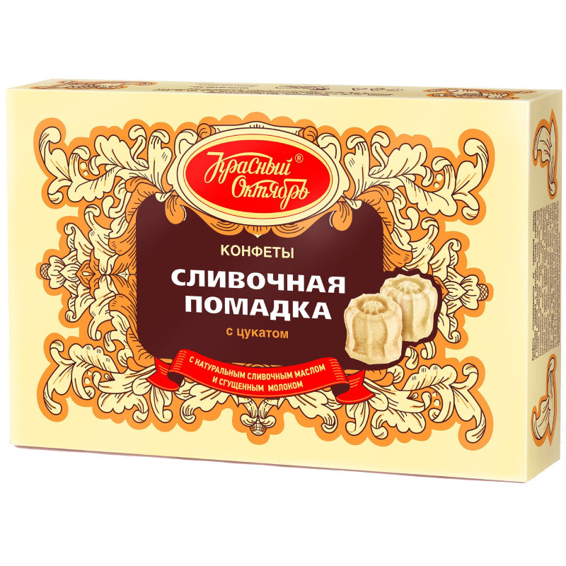 Изображение товара Конфеты Красный октябрь Сливочная помадка с цукатами, 250г
