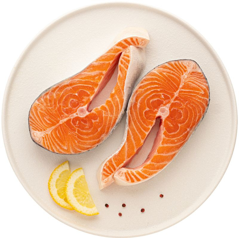 Изображение товара Лосось Мурманск стейк 0.2-0.4 кг охлажденный из России высокого качества