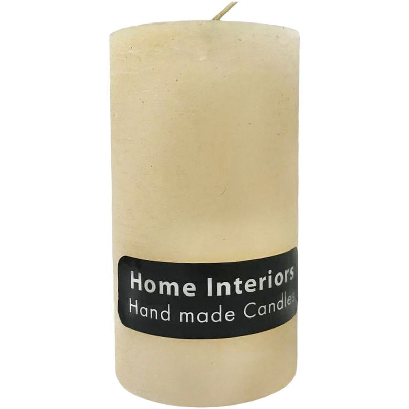 Изображение товара Свеча Home Interiors рустик бежевый 70х130 мм - декоративная свеча для интерьера и подарка
