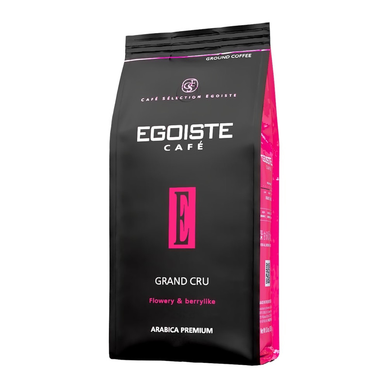 Изображение товара Кофе Egoiste Grand Cru натуральный жареный молотый, 250г