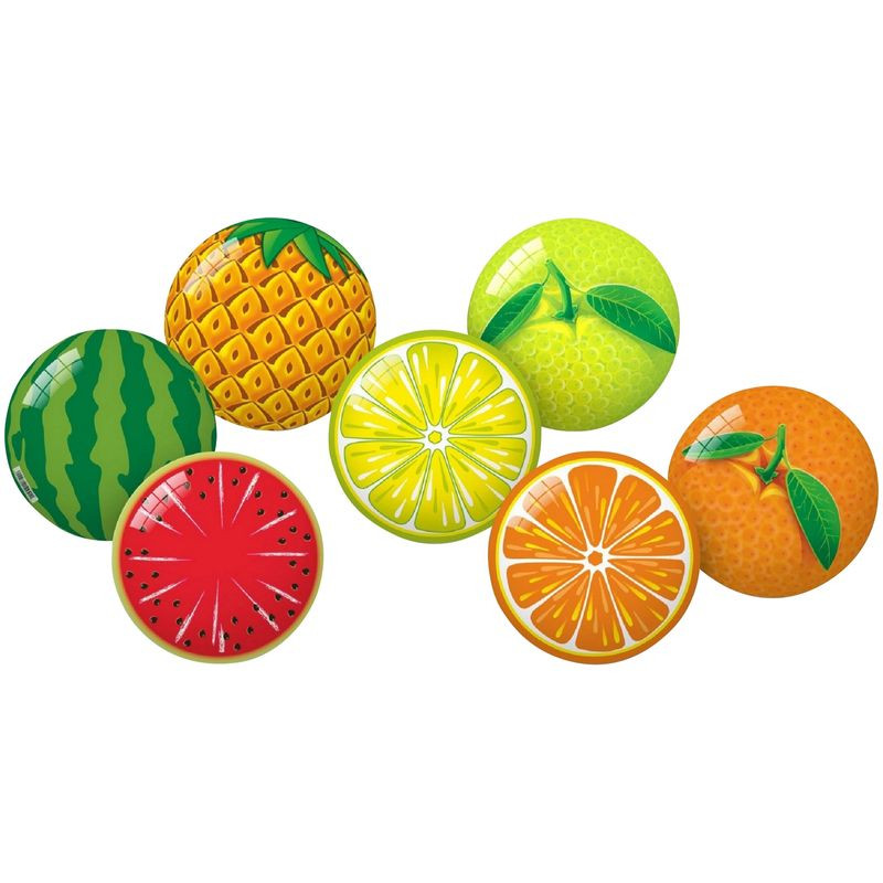 Изображение товара Мяч Фрукты 11см ПВХ яркий для активных игр и развлечений