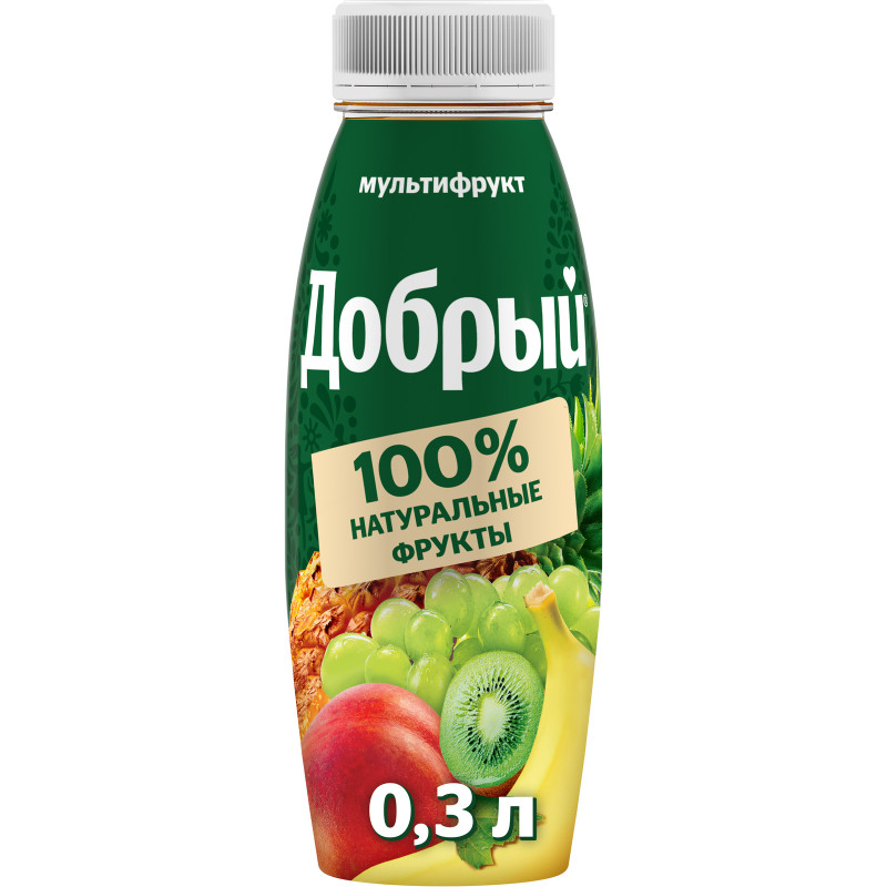 Изображение товара Нектар Добрый мультифрукт с витамином А, 300мл