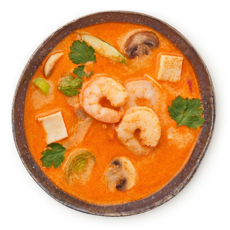 Изображение товара Том Ям с морепродуктами Шеф Перекрёсток 370г - острый суп с морепродуктами