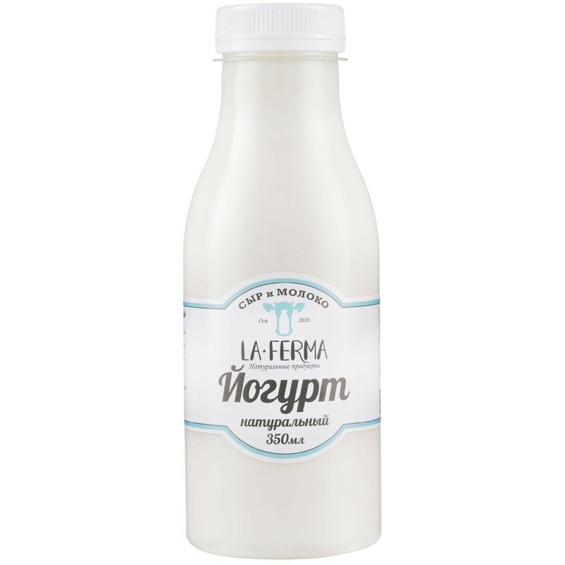 Изображение товара Йогурт La Ferma 3-4.5% 350ml натуральный питьевой