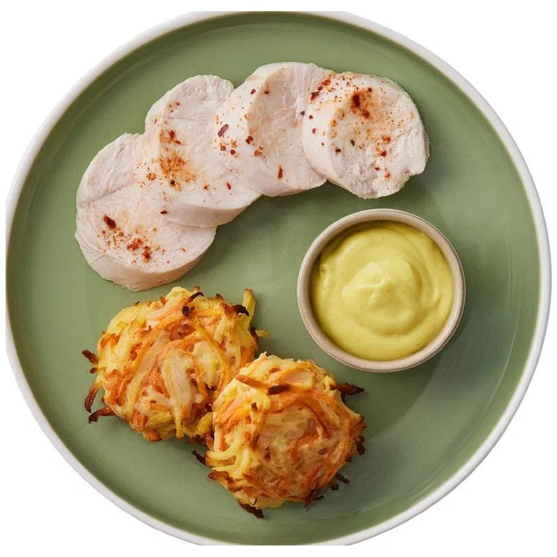 Изображение товара Куриное филе су-вид с соусом Бешамель и овощами 250г Перекрёсток Select