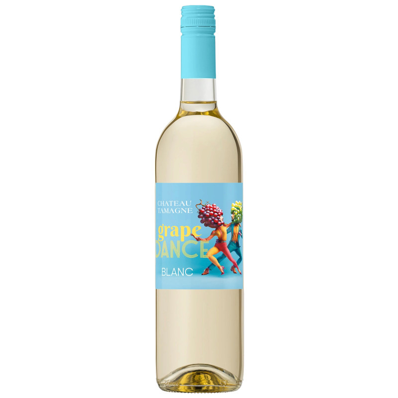 Изображение товара Вино Chateau Tamagne Grape Dance белое сухое 12%, 750мл