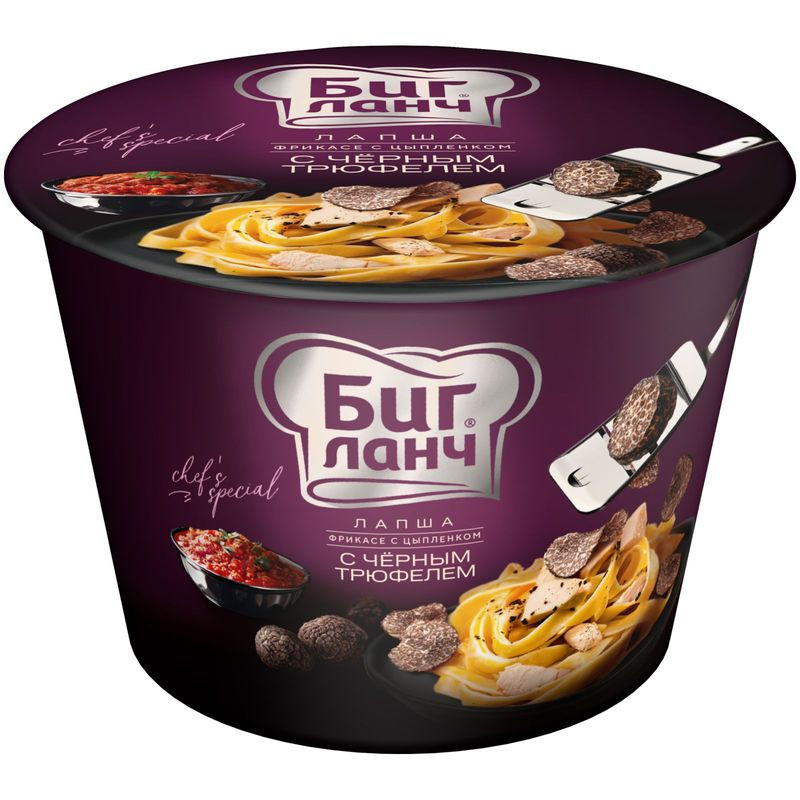 Изображение товара Лапша Big Lunch Фрикасе с цыпленком и трюфелем 90 г быстрое питание