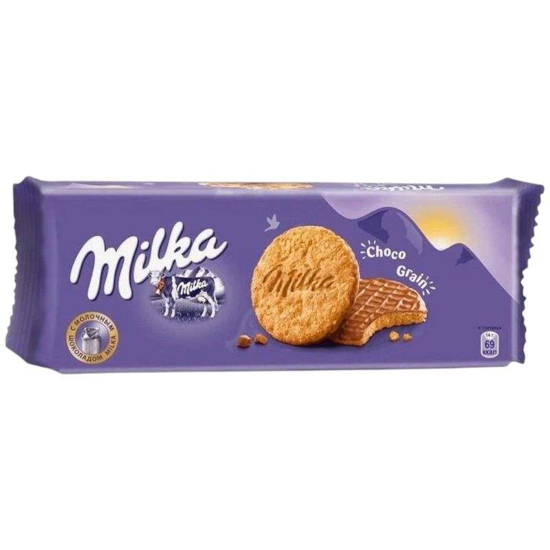 Изображение товара Печенье Milka Choco Grains 126 г с насыщенным шоколадным вкусом