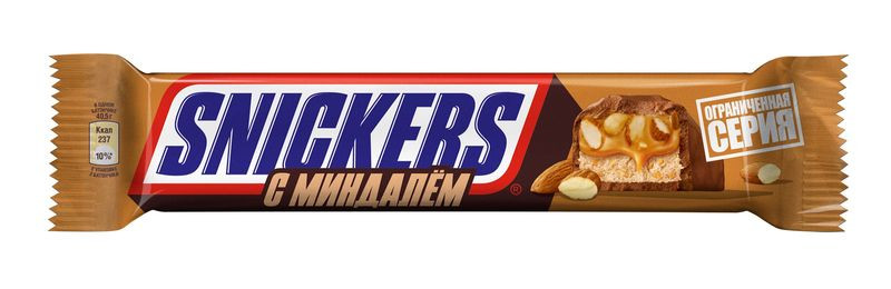 Изображение товара Шоколадный батончик Snickers с орехами и карамелью 81 г