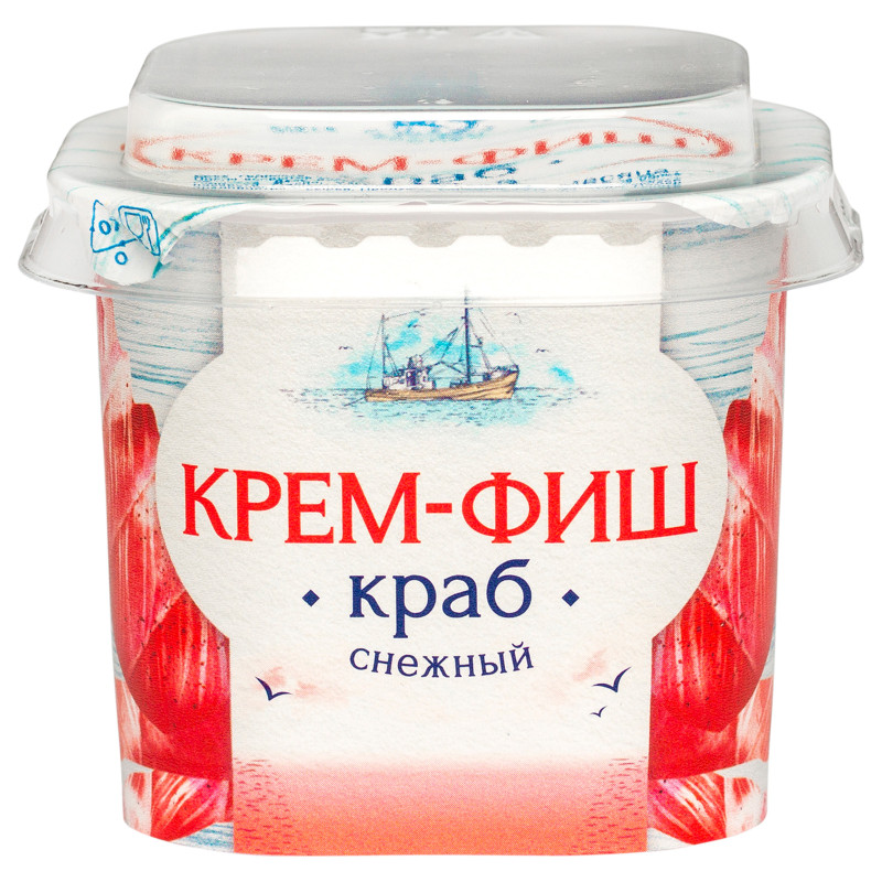 Изображение товара Паста Европром Крем-фиш Снежный краб из крабового мяса пастеризованная, 150г