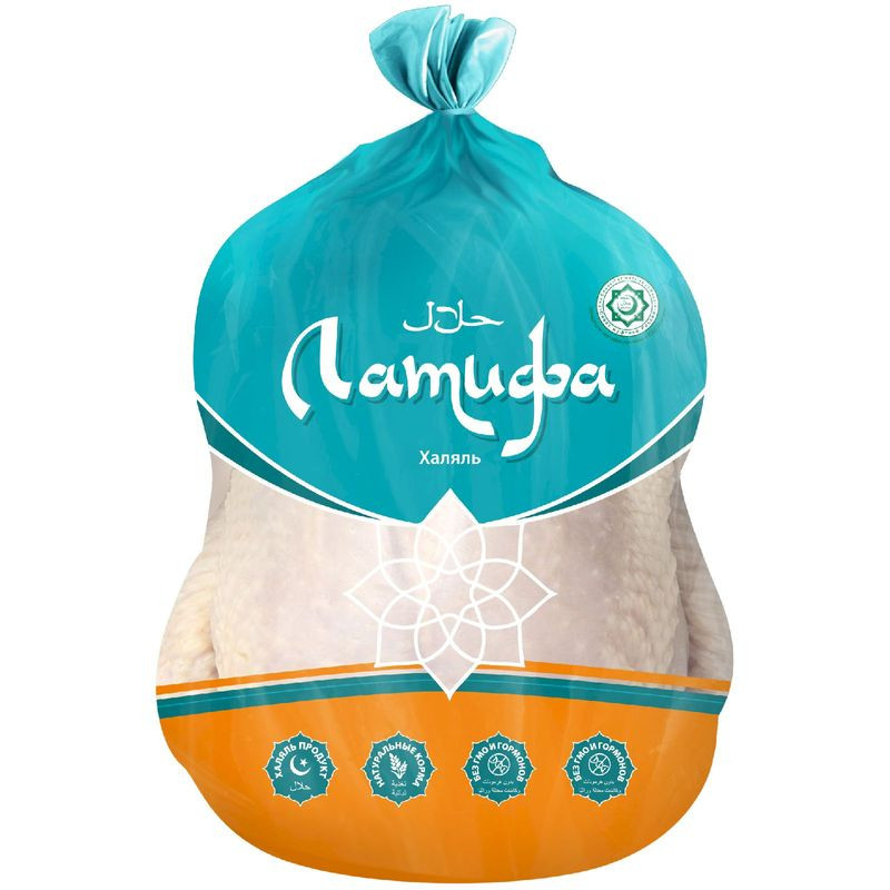 Изображение товара Тушка цыплёнка Латифа потрошёная охлаждённая 1 сорта халяль Россия