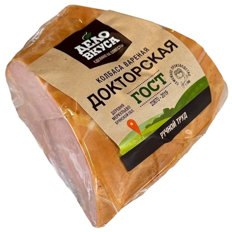 Изображение товара Колбаса Докторская варёная Дело Вкуса 228 г натуральный состав Россия