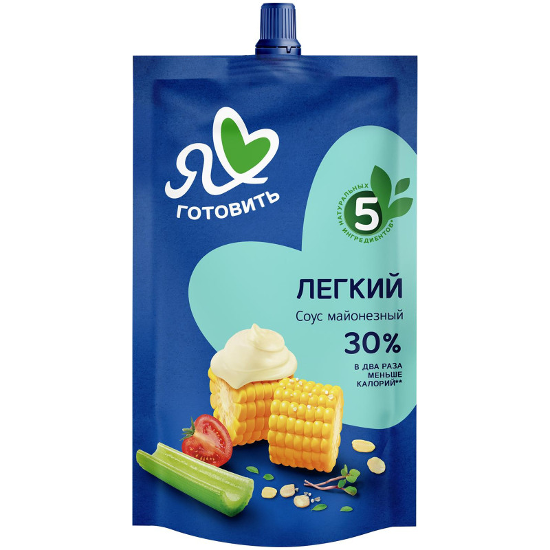 Изображение товара Соус Я люблю готовить майонезный Лёгкий 30%, 200мл