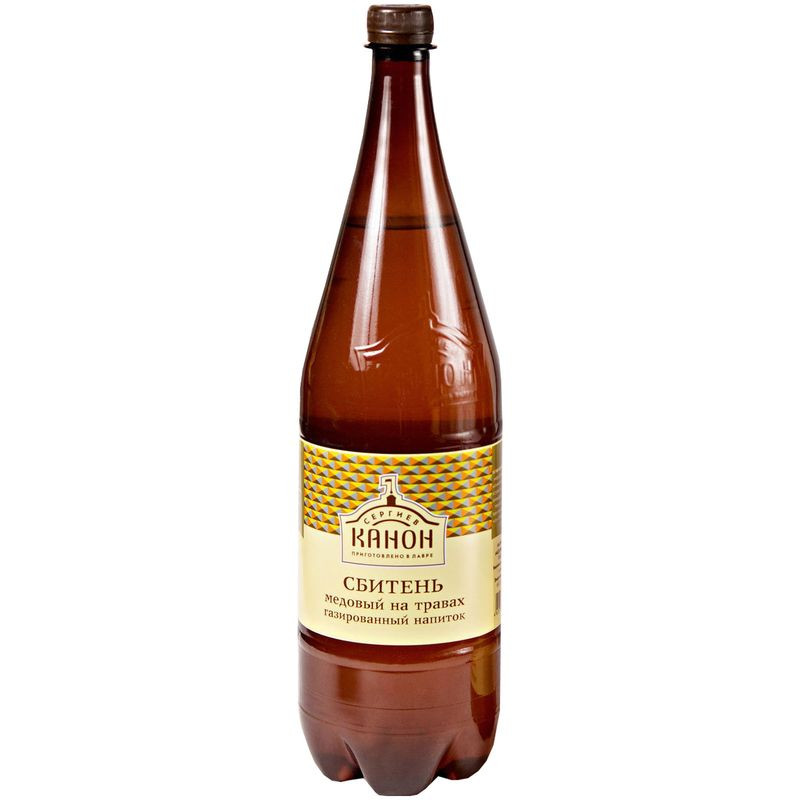 Изображение товара Напиток безалкогольный Сергиев Канон Сбитень медовый с травами 1.5л газированный