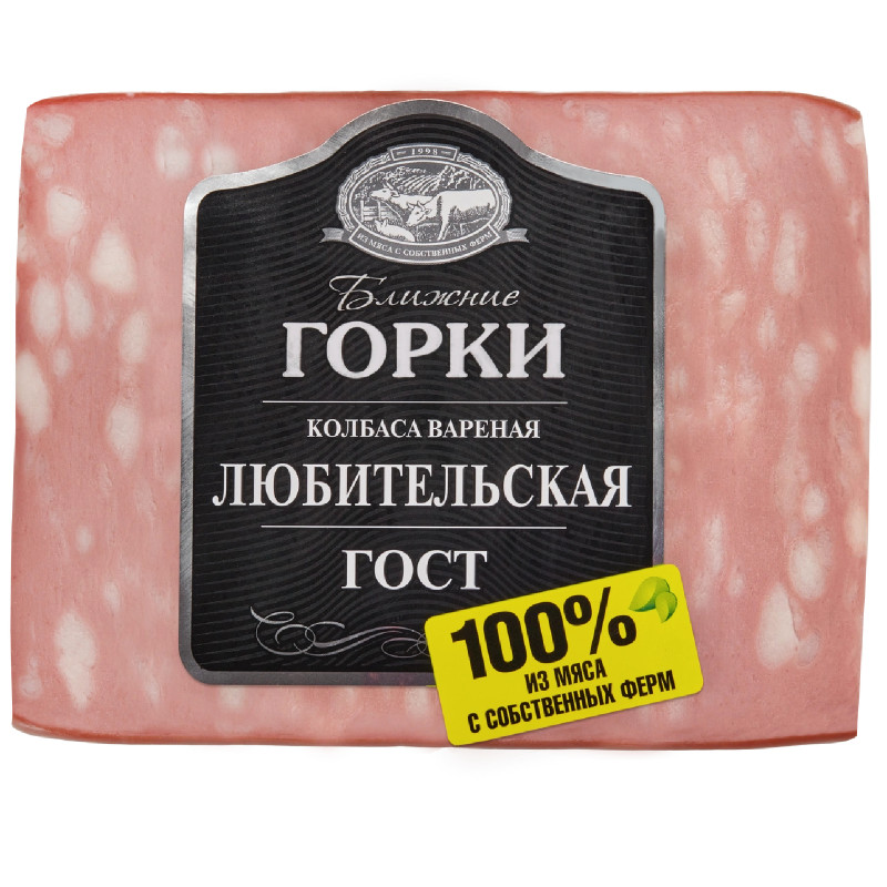 Изображение товара Колбаса Ближние Горки Любительская вареная категории А, 330г