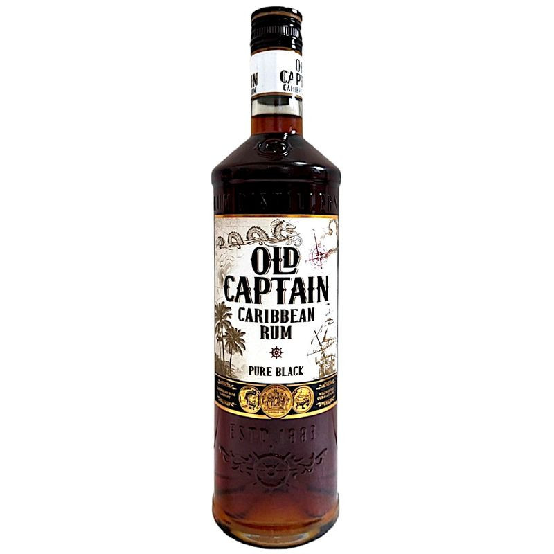Изображение товара Ром Old Captain Caribbean Pure Black 40% 700мл Нидерланды