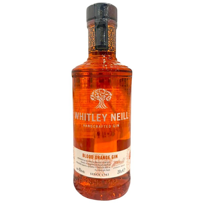 Изображение товара Джин Whitley Neill Blood Orange 200мл 43% натуральный цитрусовый вкус