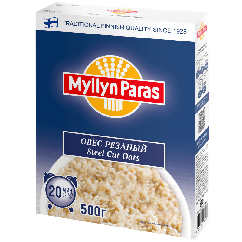 Изображение товара Овёс Myllyn Paras Steel Cut Oats резаный, 500г