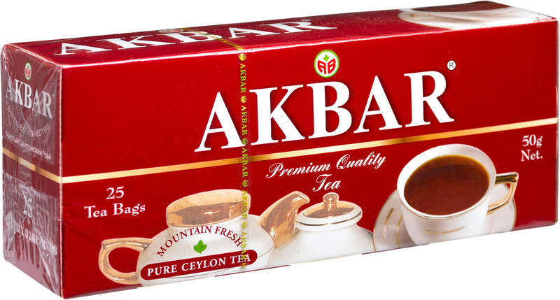 Изображение товара Чай Akbar Akbar Mountain чёрный в пакетиках, 25х2г