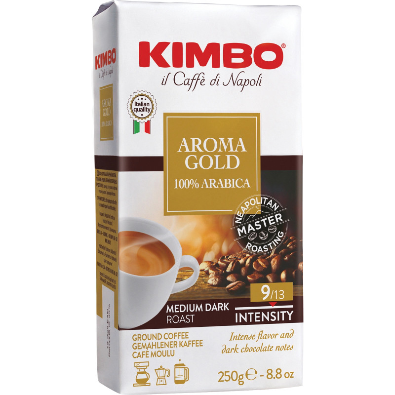 Изображение товара Кофе Kimbo Aroma Gold молотый 250г – качество из Италии