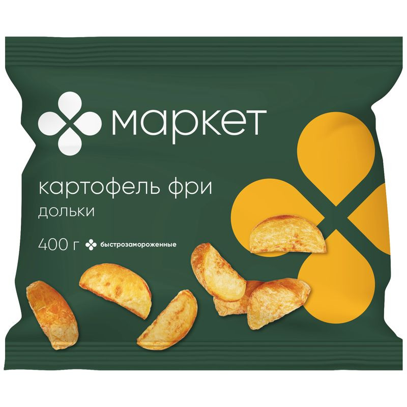Изображение товара Картофель фри дольки быстрозамороженные 400г Маркет Перекрёсток