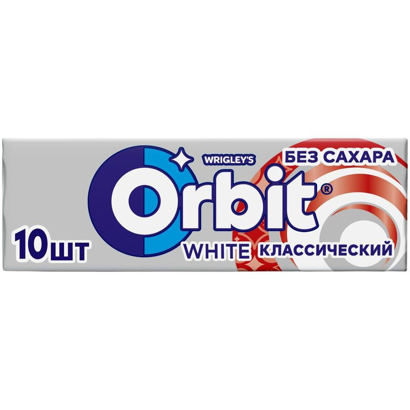Изображение товара Жевательная резинка Orbit White Классический без сахара - Мята, 10 шт