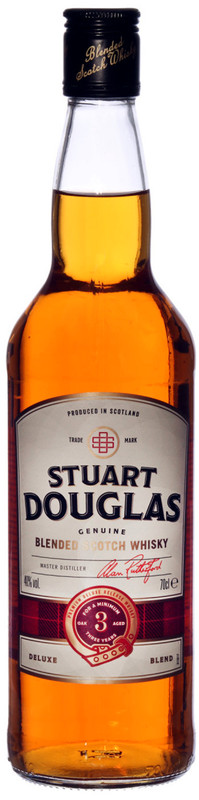 Изображение товара Виски Stuart Douglas 3-летний купажированный шотландский 40%, 700 мл