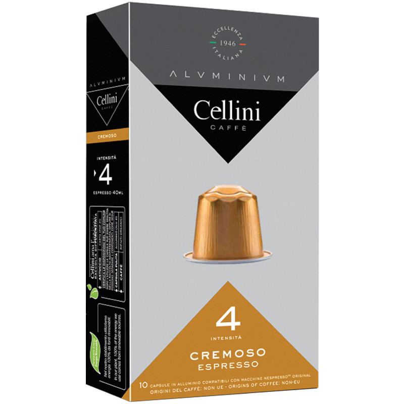 Изображение товара Кофе в капсулах Cellini Cremoso жареный молотый, 165г