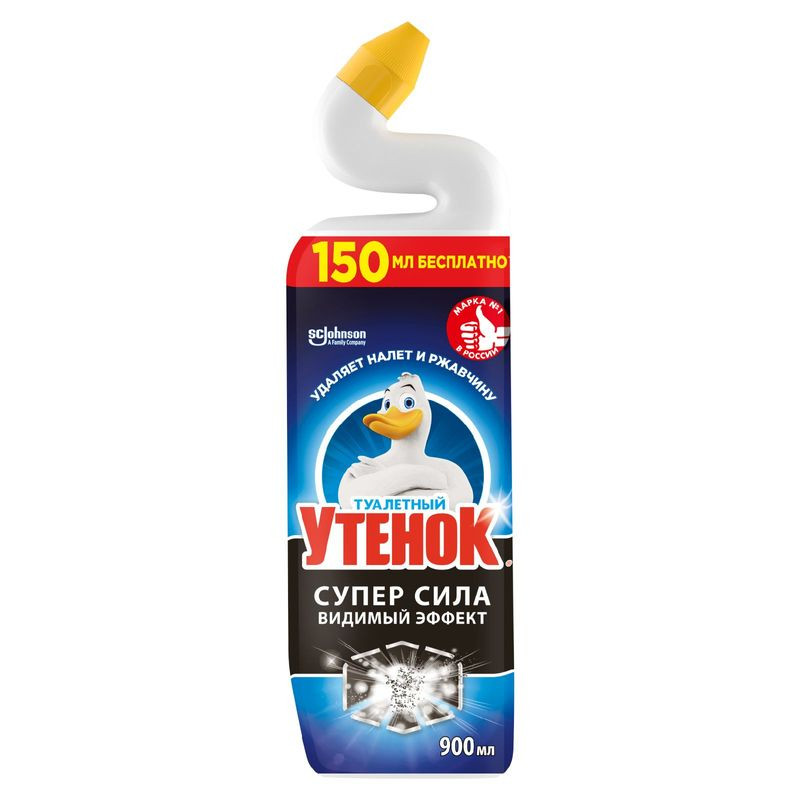 Изображение товара Средство чистящее Туалетный утенок супер сила для унитаза 900мл
