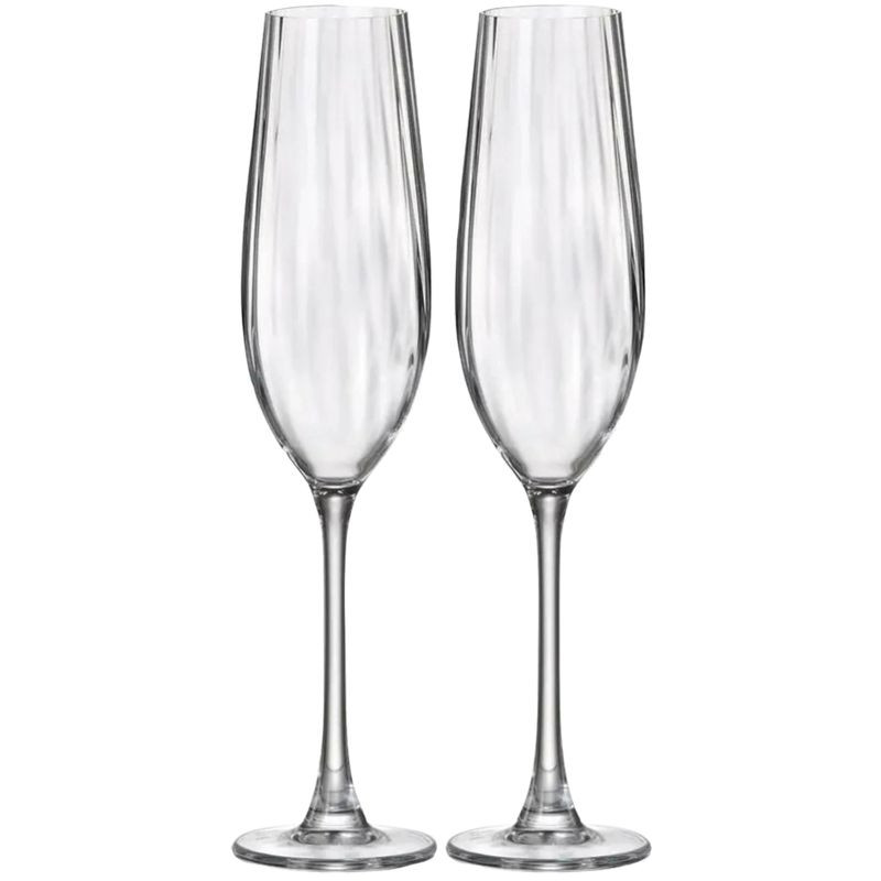 Изображение товара Набор бокалов Crystalite Bohemia для шампанского 260 мл 2 шт стильный