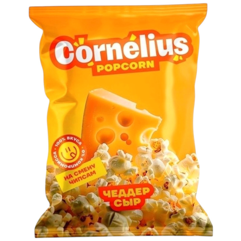 Изображение товара Попкорн Cornelius сырный, 30г