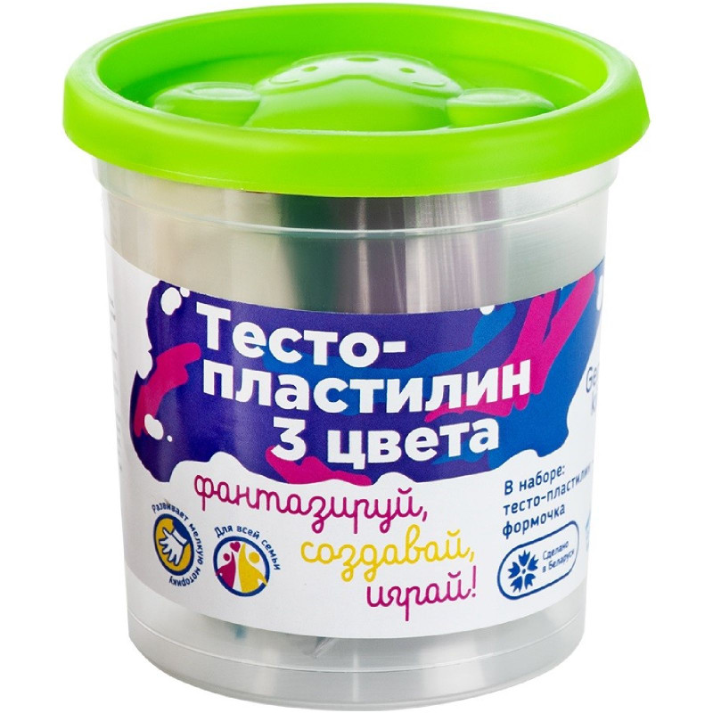 Изображение товара Тесто-пластилин Genio Kids 3 цвета для детской лепки TA1047